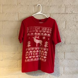 Dutch Bros Holiday themed Short Sleeve T-Shirt
